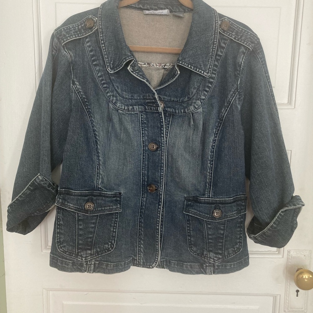 MOTTO Blue Jean Jacket Tailored Fit Medium-Wash